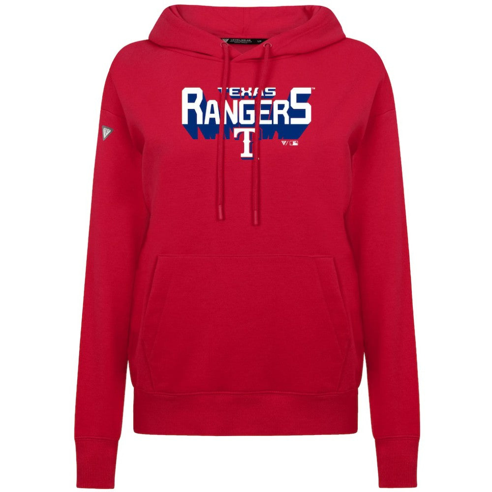 Texas Rangers Levelwear Women's Adorn Retro 3D Pullover Hoodie | MLB Near me