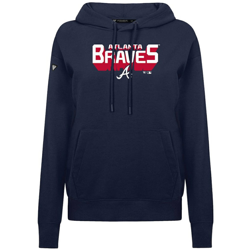 Atlanta Braves Levelwear Women's Adorn Retro 3D Pullover Hoodie | MLB Online