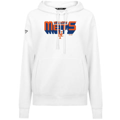 New York Mets Levelwear Women's Adorn Retro 3D Pullover Hoodie | MLB Near me