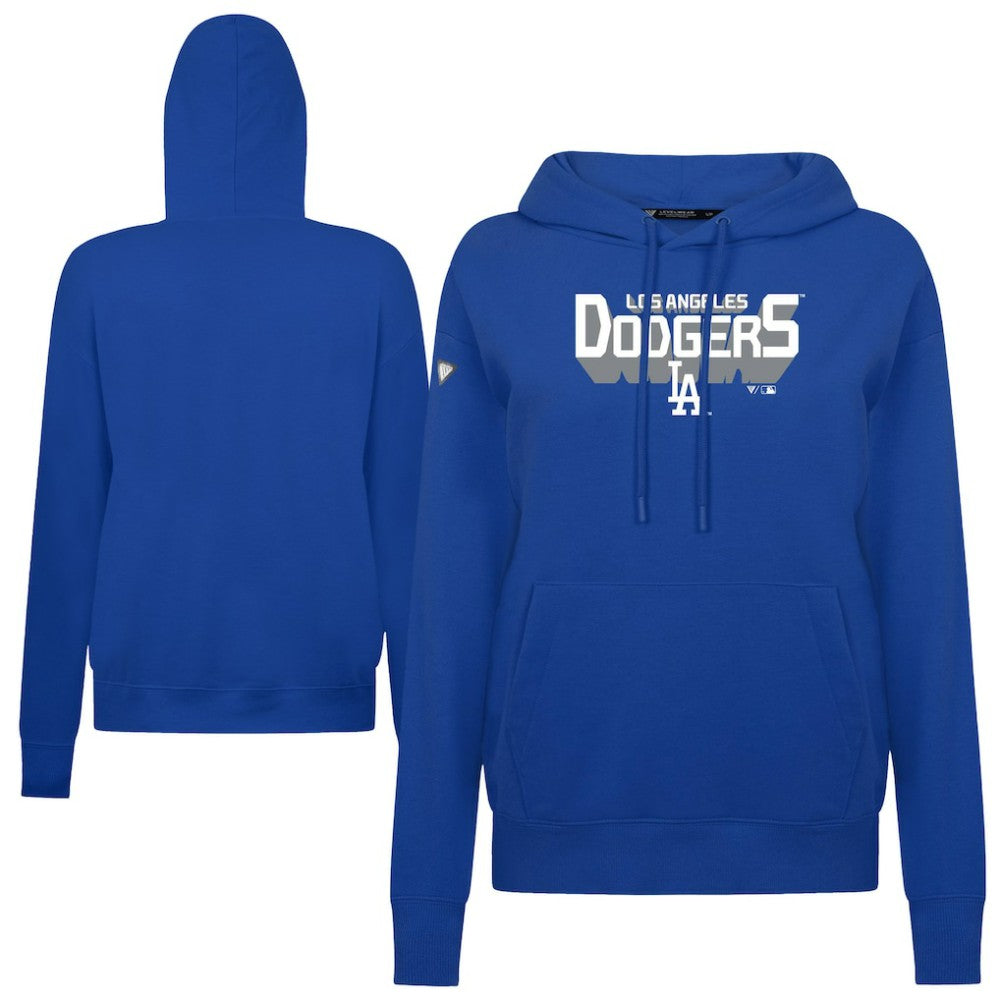 Los Angeles Dodgers Levelwear Women's Adorn Retro 3D Pullover Hoodie | MLB Outlet