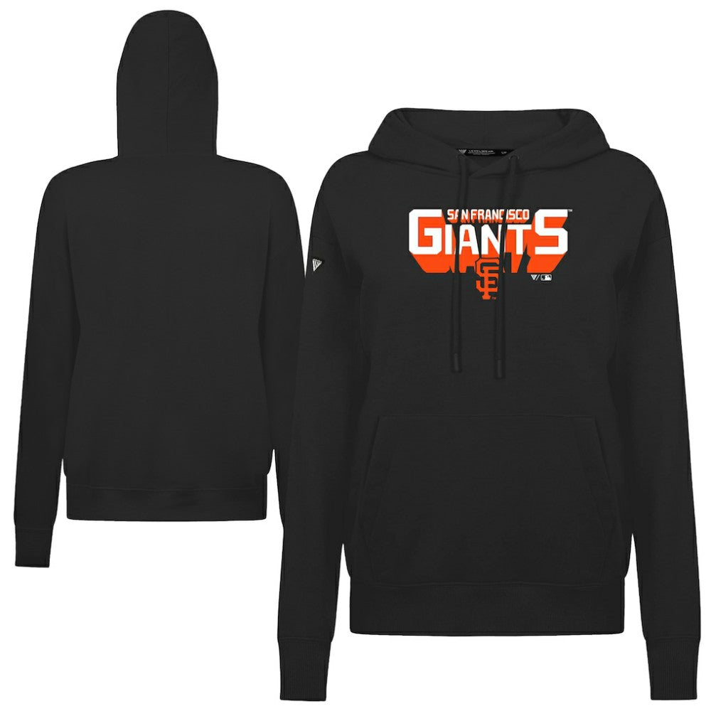 San Francisco Giants Levelwear Women's Adorn Retro 3D Pullover Hoodie | MLB New