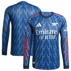 Arsenal 2025/26 Away Long Sleeve Jersey with Patch Blue - Adidas