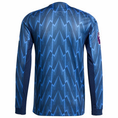Arsenal 2025/26 Away Long Sleeve Jersey with Patch Blue - Adidas