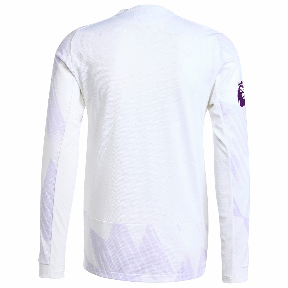 Manchester United 2025/26 Away Long Sleeve Jersey White - Adidas