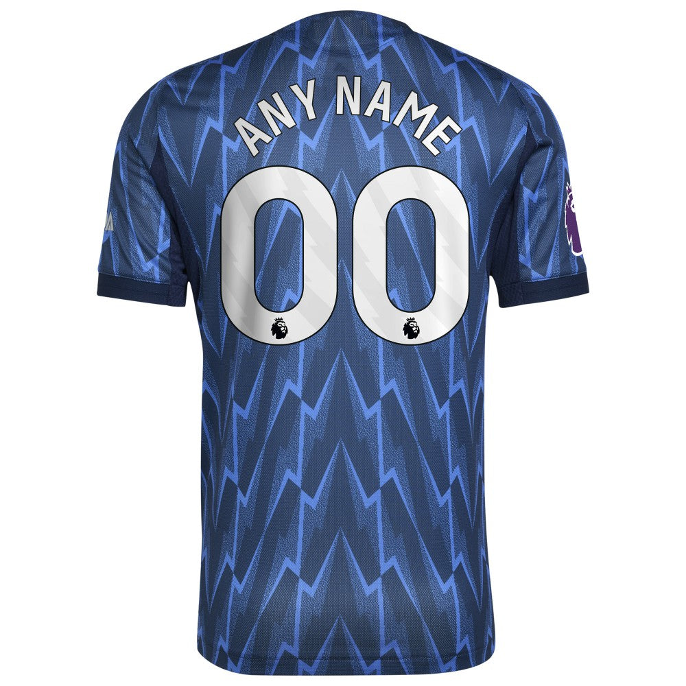 Arsenal 2025/26 Away Custom Jersey Blue - Adidas