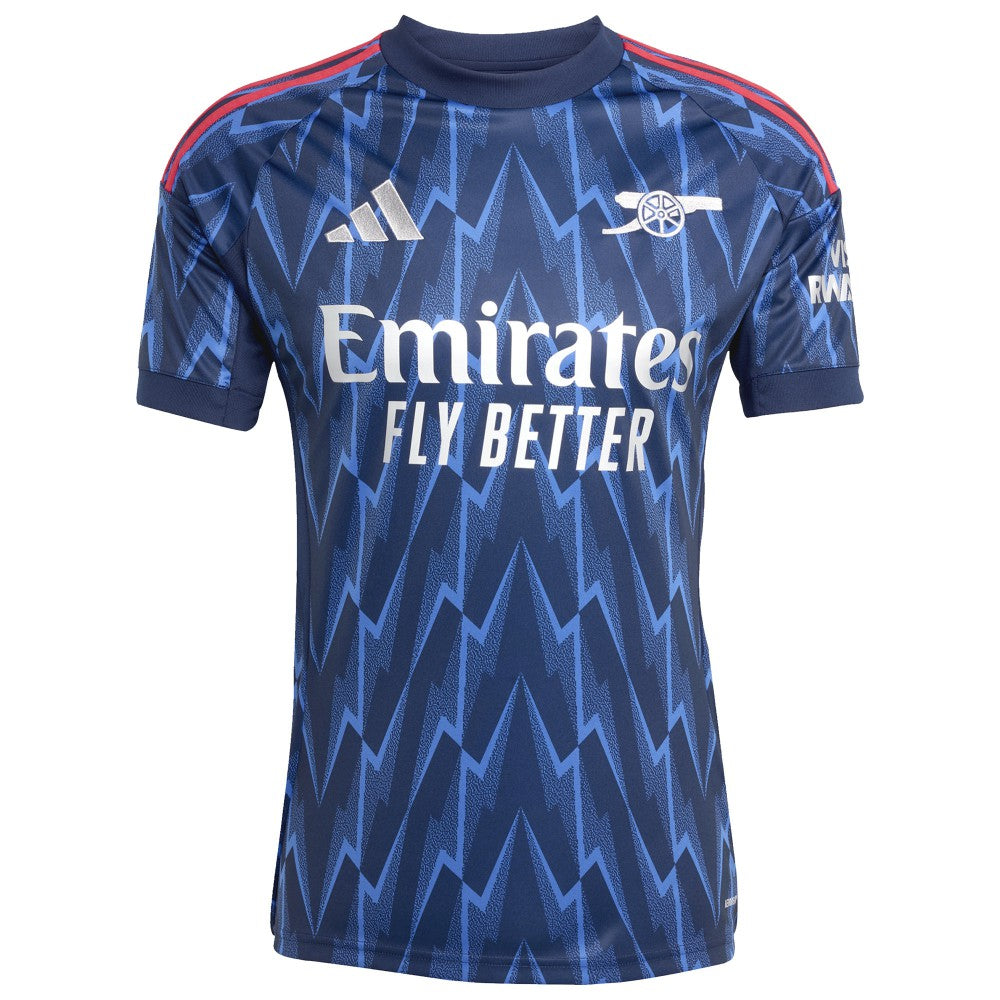 Arsenal 2025/26 Away Replica Custom Jersey Blue - Adidas