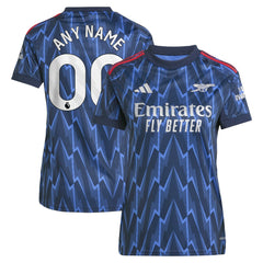 Arsenal Women's 2025/26 Away Replica Custom Jersey Blue - Adidas