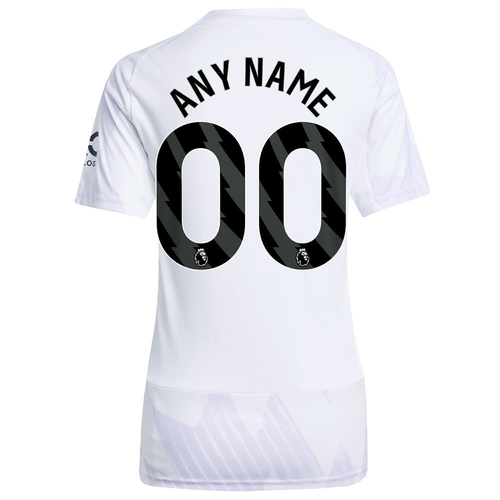 Manchester United Women's 2025/26 Away Replica Custom Jersey White - Adidas