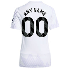 Manchester United Women's 2025/26 Away Replica Custom Jersey White - Adidas