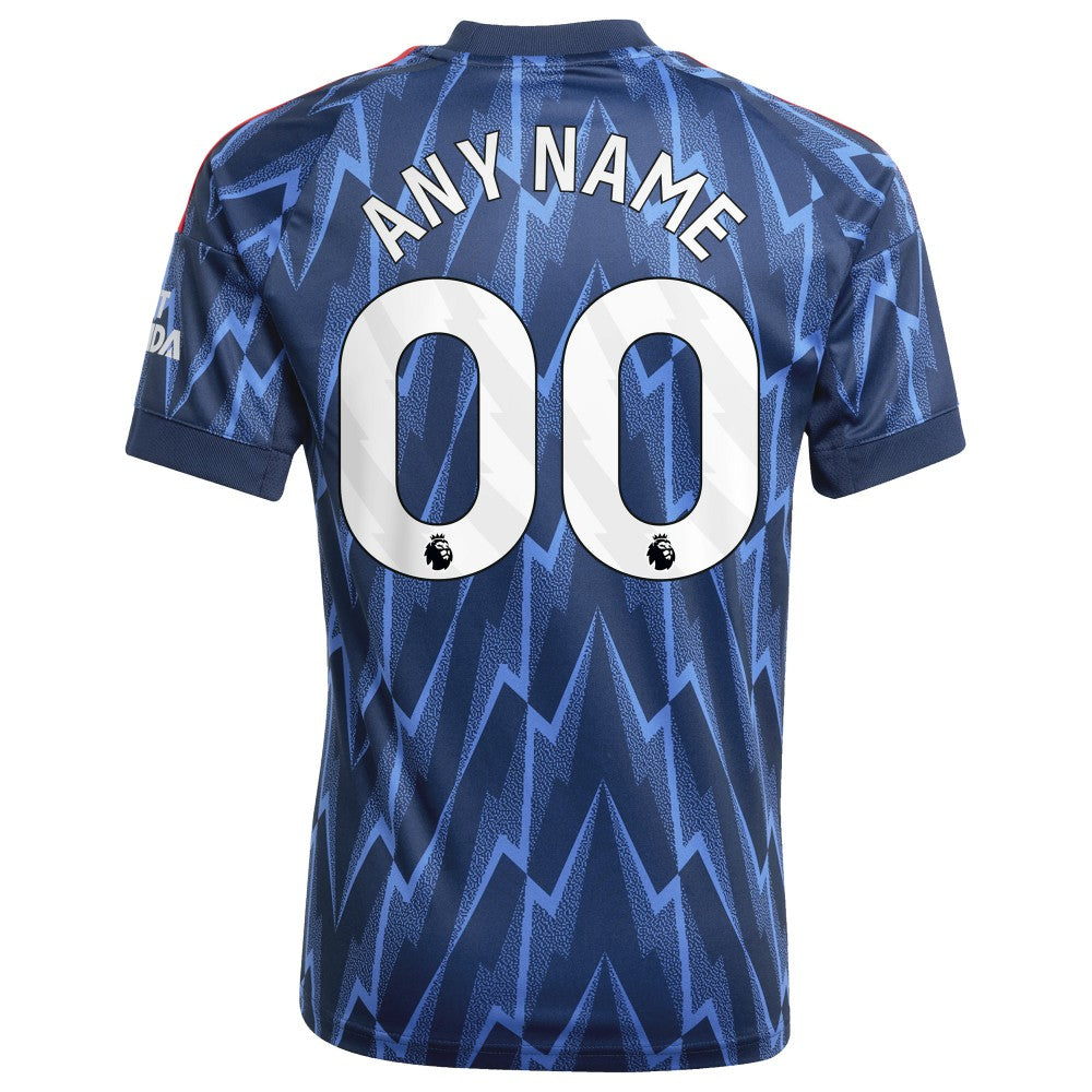 Arsenal Youth 2025/26 Away Replica Custom Jersey Blue - Adidas