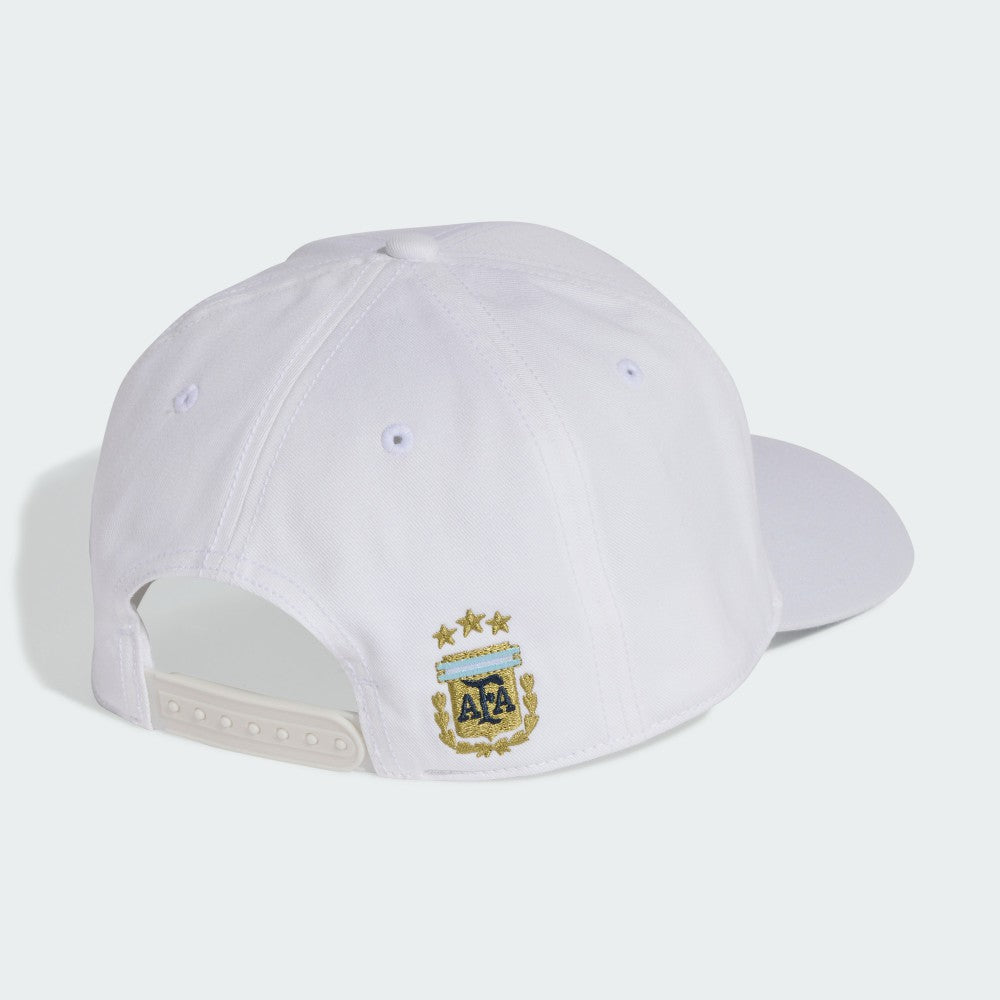 Argentina National Team Unisex FIFA x World Cup Team Snapback Hat White - Adidas