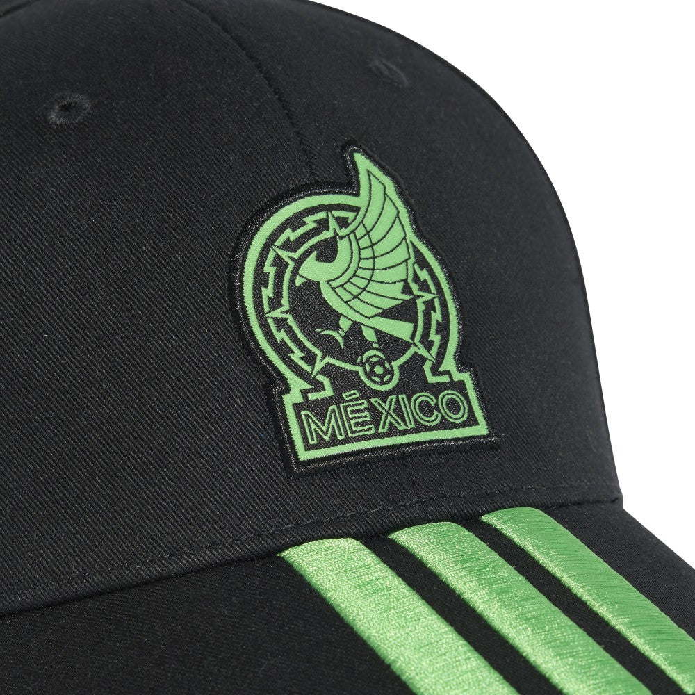 Mexico National Team Unisex FIFA x World Cup 2026 3 Stripes Baseball Adjustable Hat Black - Adidas