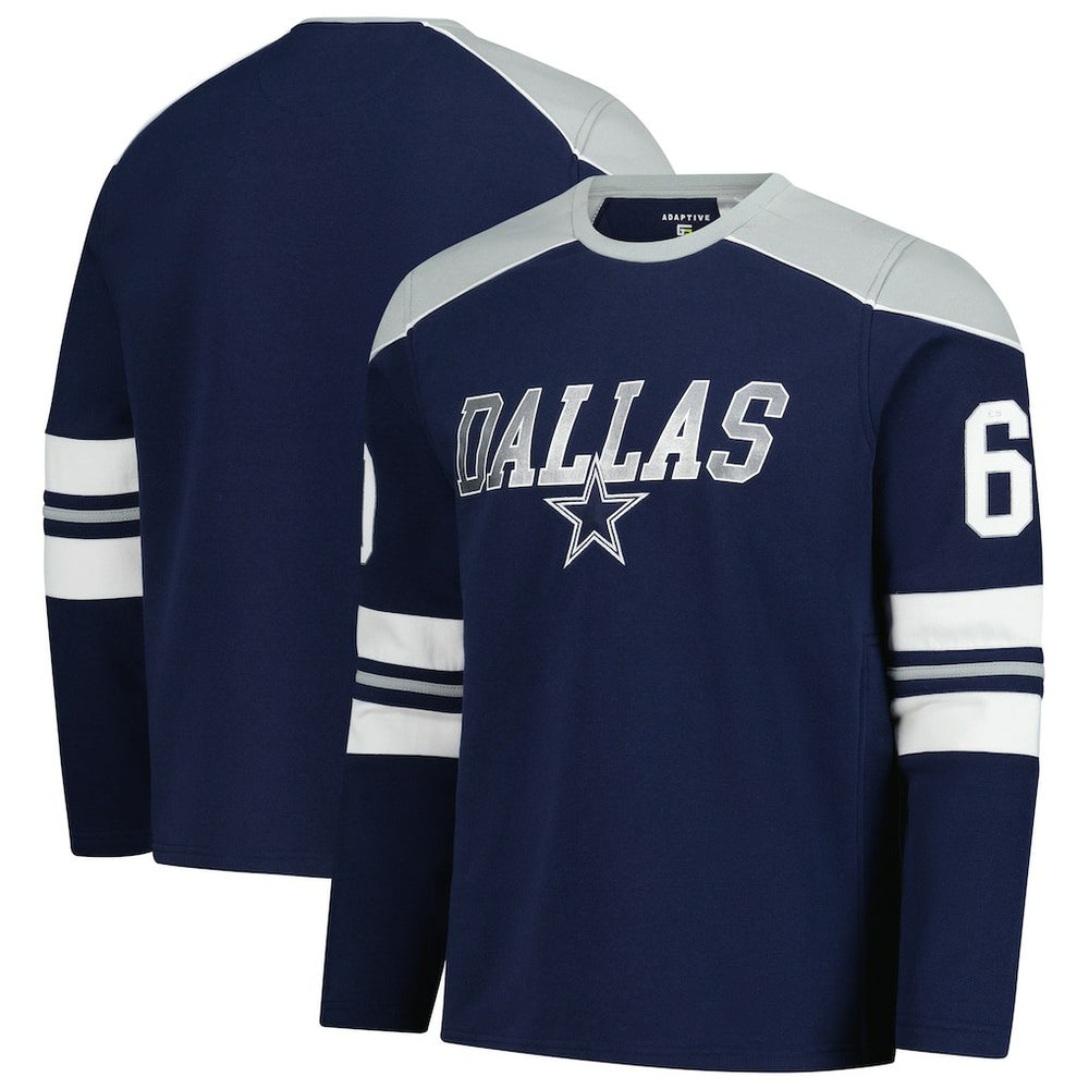 Dallas Cowboys  G-III Sports by Carl Banks Adaptive Lord Stanley Crewneck Sweatshirt