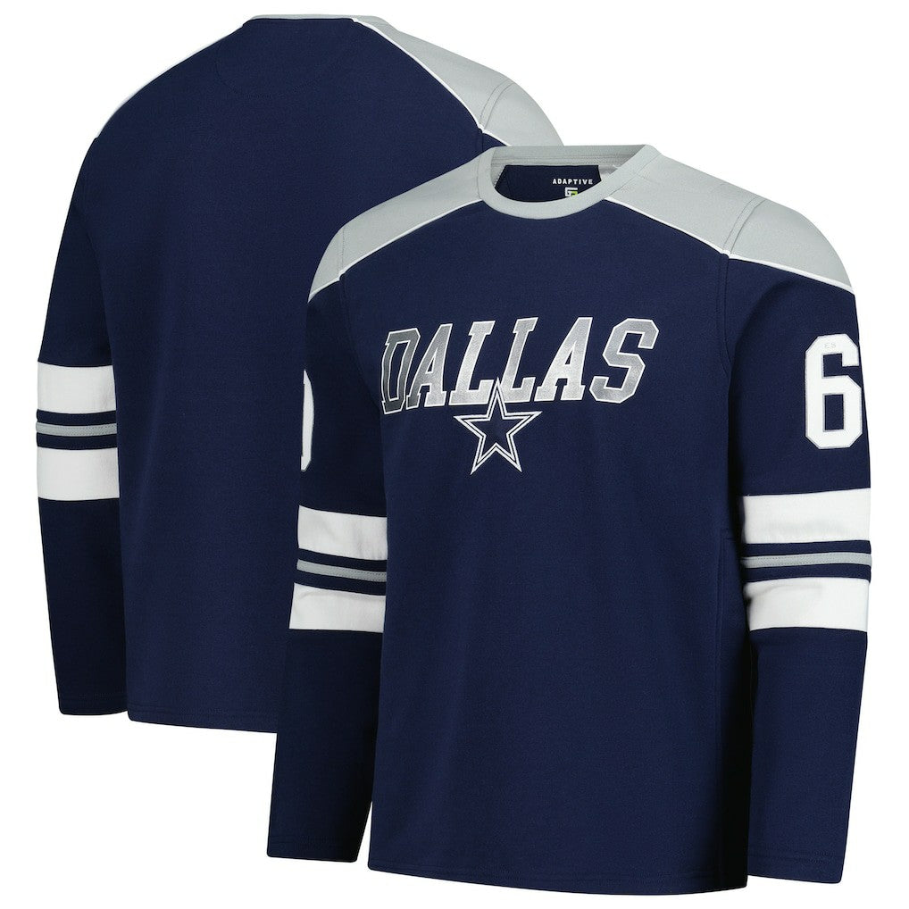 Dallas Cowboys  G-III Sports by Carl Banks Adaptive Lord Stanley Crewneck Sweatshirt