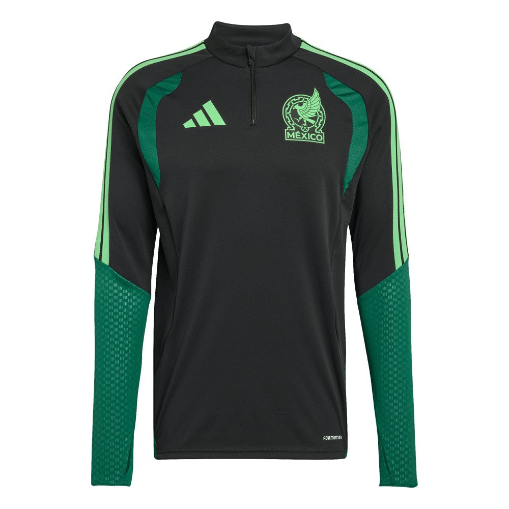 Mexico National Team FIFA x World Cup 2026 Tiro Quarter-Zip Training Top Black - Adidas