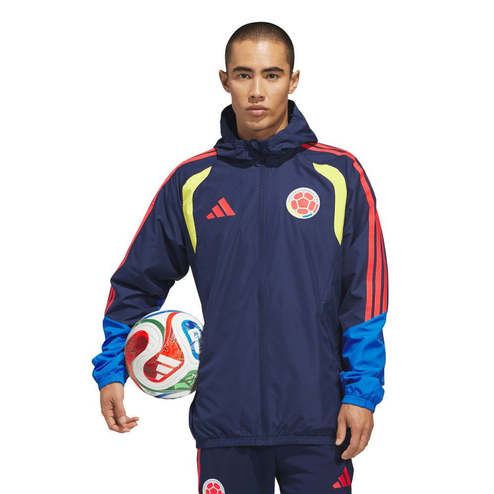 Colombia National Team FIFA x World Cup 2026 Tiro All Weather Full-Zip Jacket Navy - Adidas