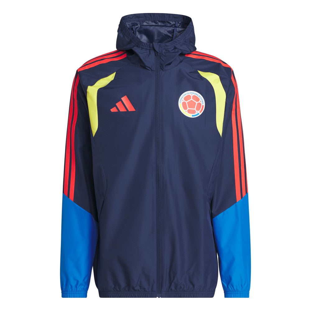 Colombia National Team FIFA x World Cup 2026 Tiro All Weather Full-Zip Jacket Navy - Adidas