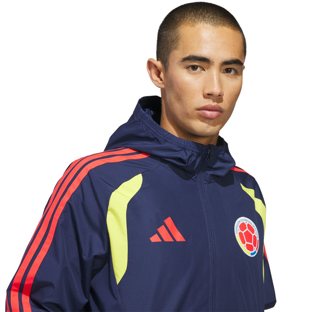 Colombia National Team FIFA x World Cup 2026 Tiro All Weather Full-Zip Jacket Navy - Adidas