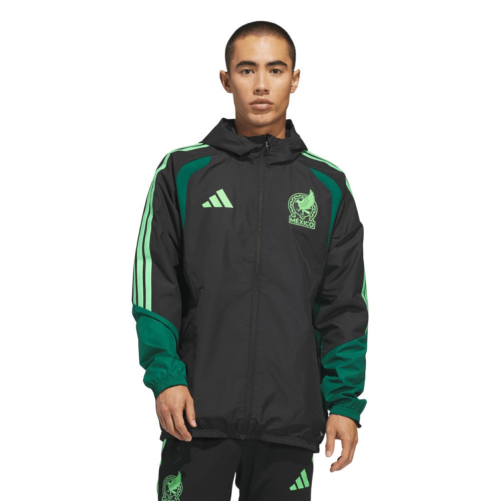 Mexico National Team FIFA x World Cup 2026 Tiro All Weather Full-Zip Jacket Black - Adidas