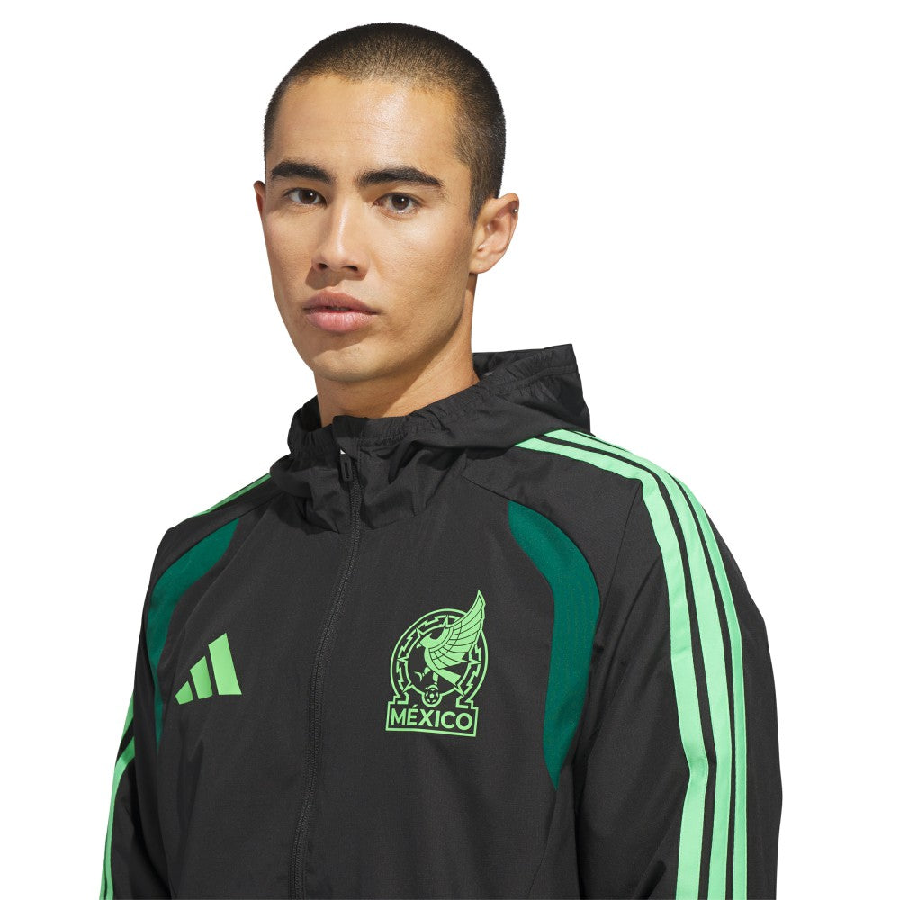 Mexico National Team FIFA x World Cup 2026 Tiro All Weather Full-Zip Jacket Black - Adidas