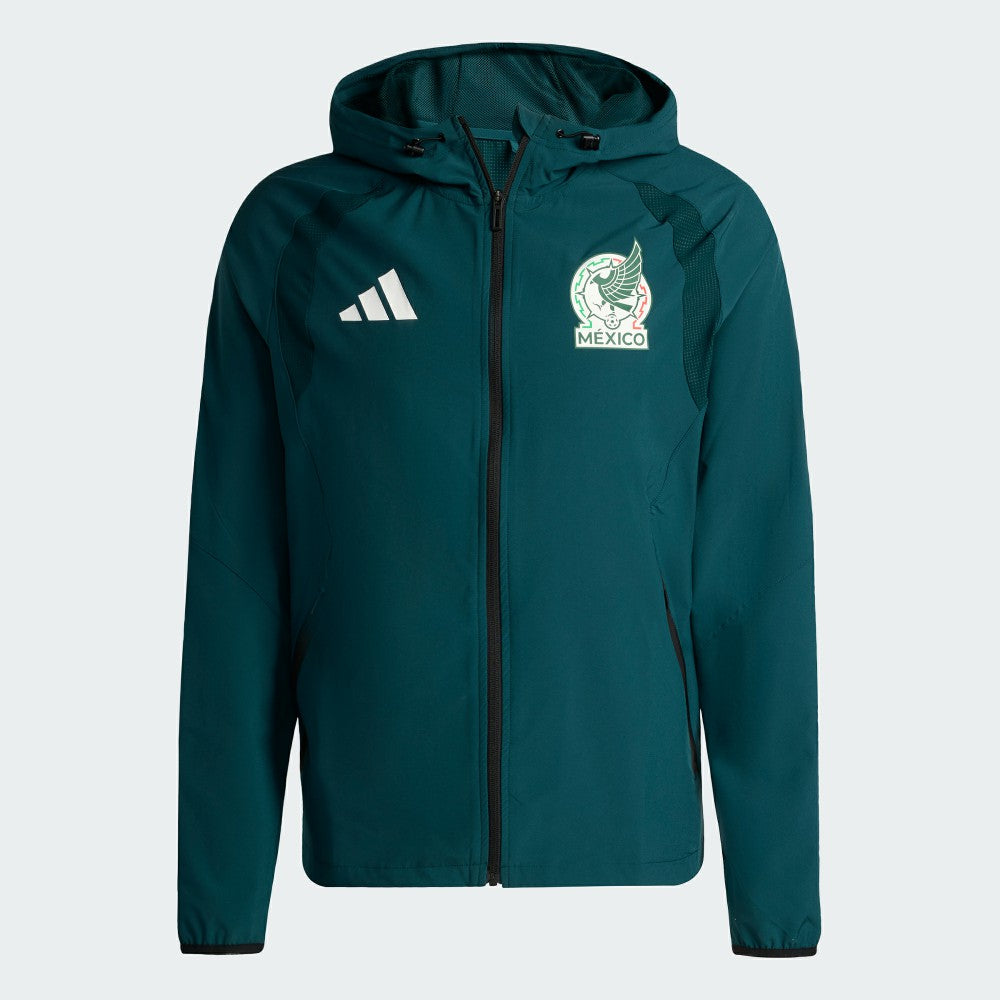Mexico National Team FIFA x World Cup 2026 Full-Zip Travel Windbreaker Jacket Green - Adidas