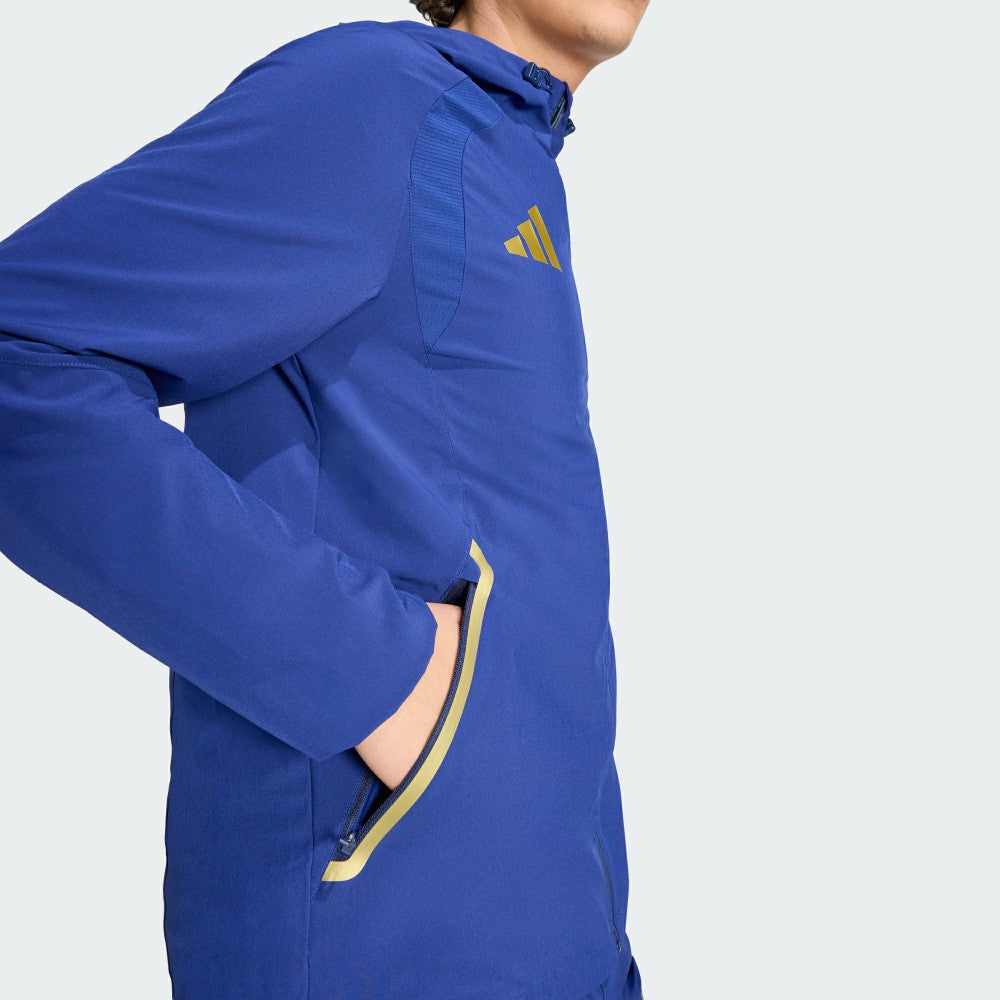 Italy National Team FIFA x World Cup 2026 Full-Zip Travel Windbreaker Jacket Blue - Adidas
