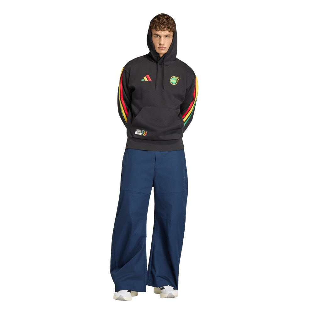 Jamaica National Team Alphaskin Fleece Hoodie Black - Adidas