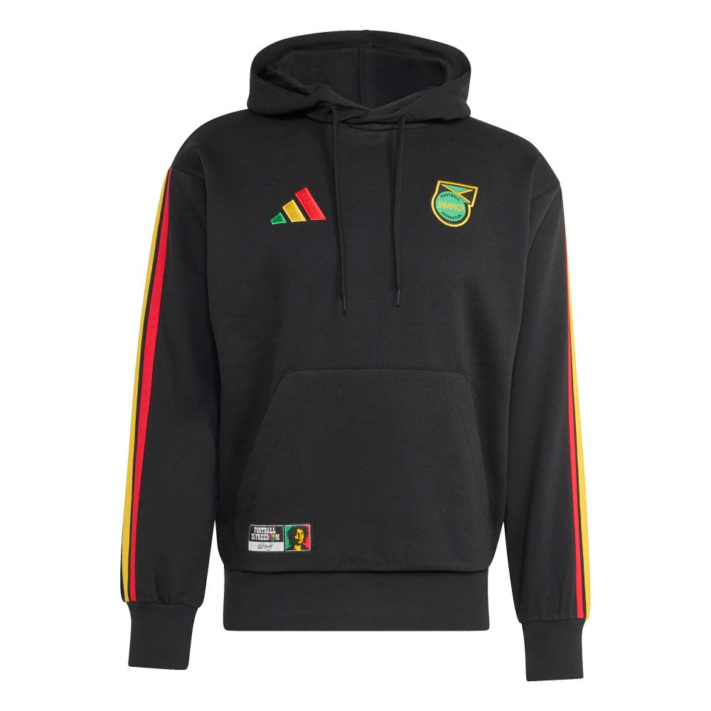 Jamaica National Team Alphaskin Fleece Hoodie Black - Adidas