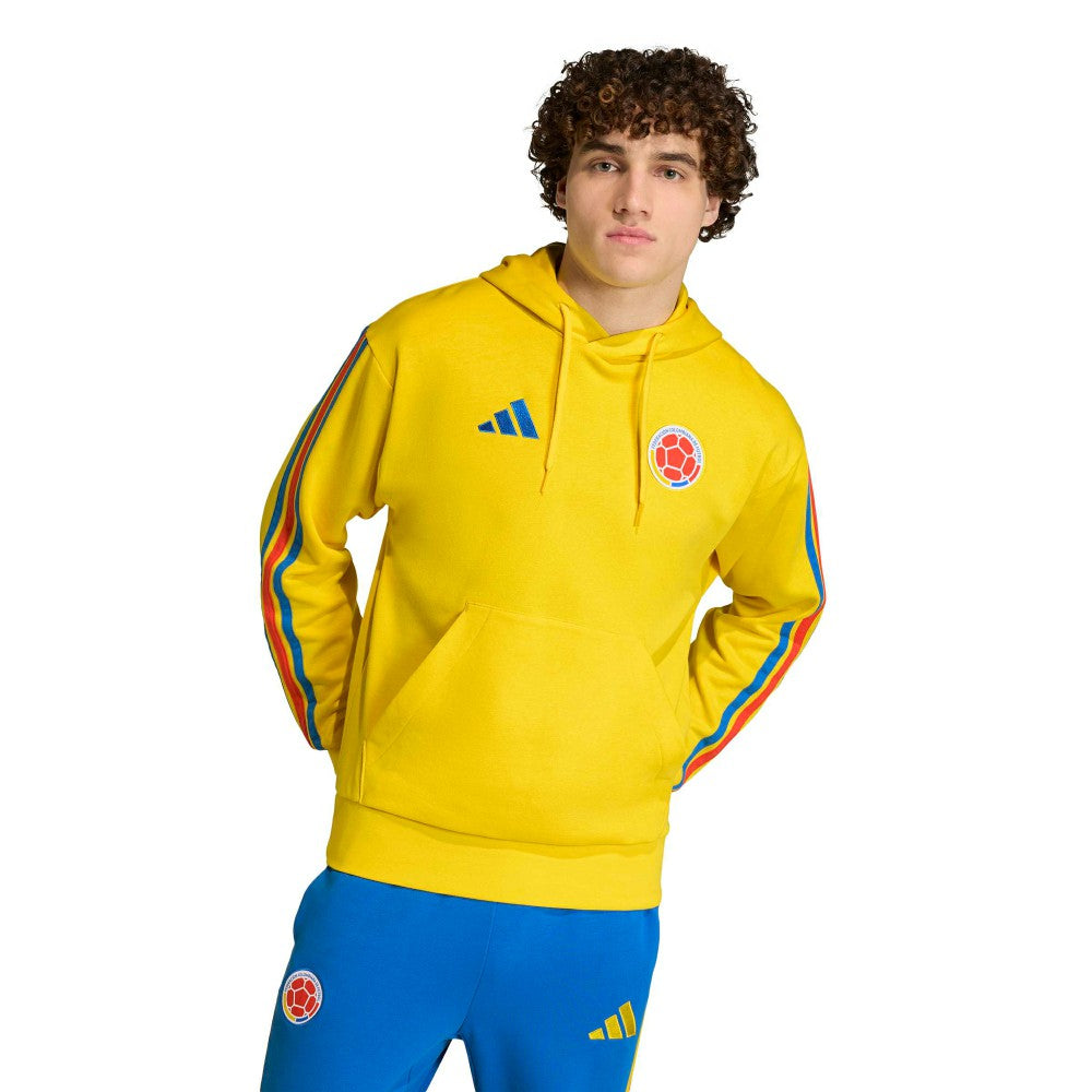 Colombia National Team FIFA x World Cup Alphaskin Fleece Hoodie Yellow - Adidas