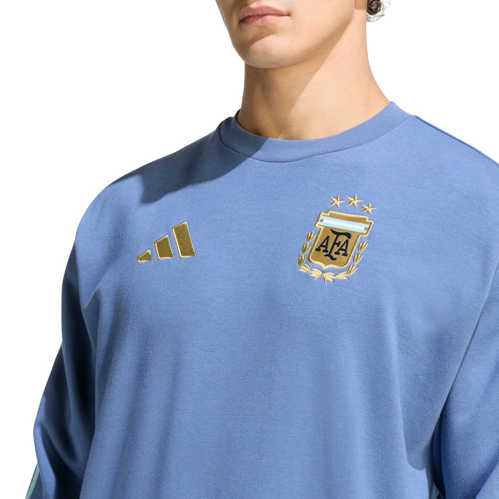 Argentina National Team FIFA x World Cup Alphaskin Crewneck Sweatshirt Blue - Adidas