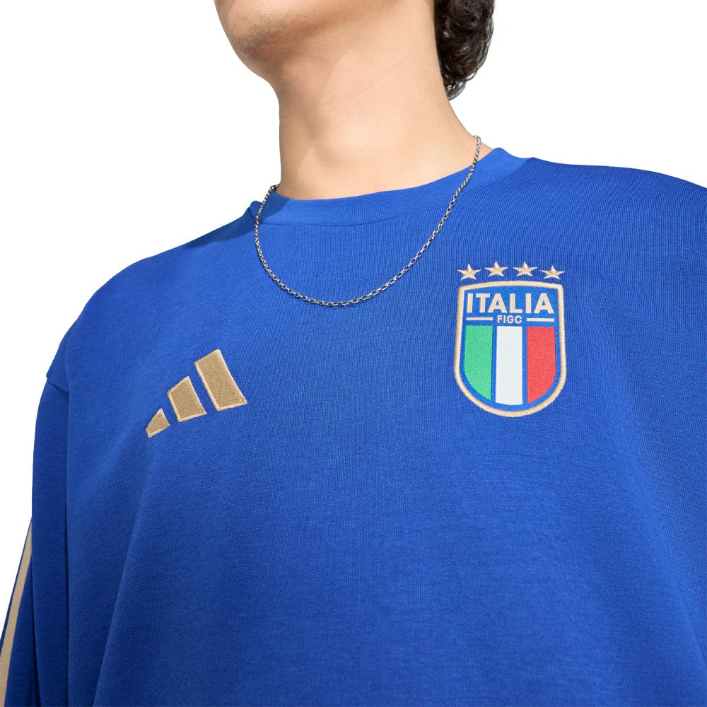 Italy National Team FIFA x World Cup Alphaskin Crewneck Sweatshirt Blue - Adidas