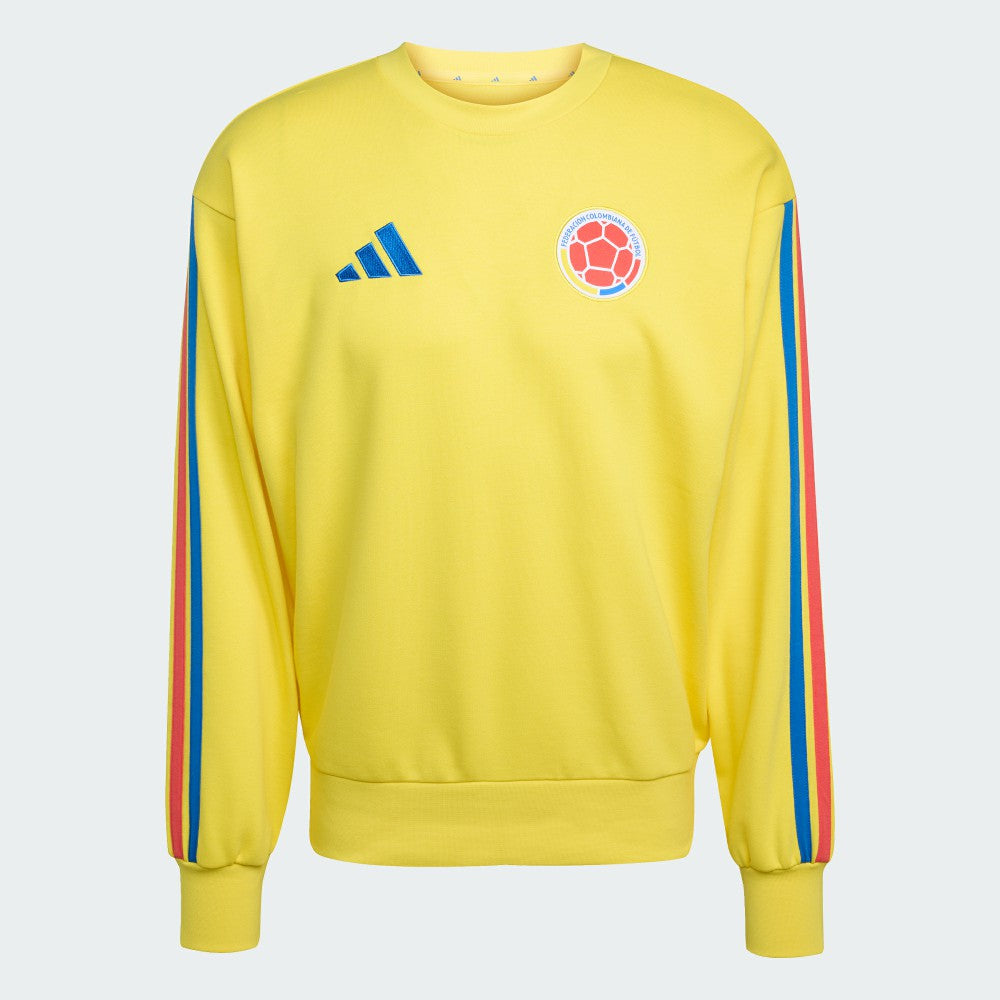 Colombia National Team FIFA x World Cup Alphaskin Crewneck Sweatshirt Yellow - Adidas