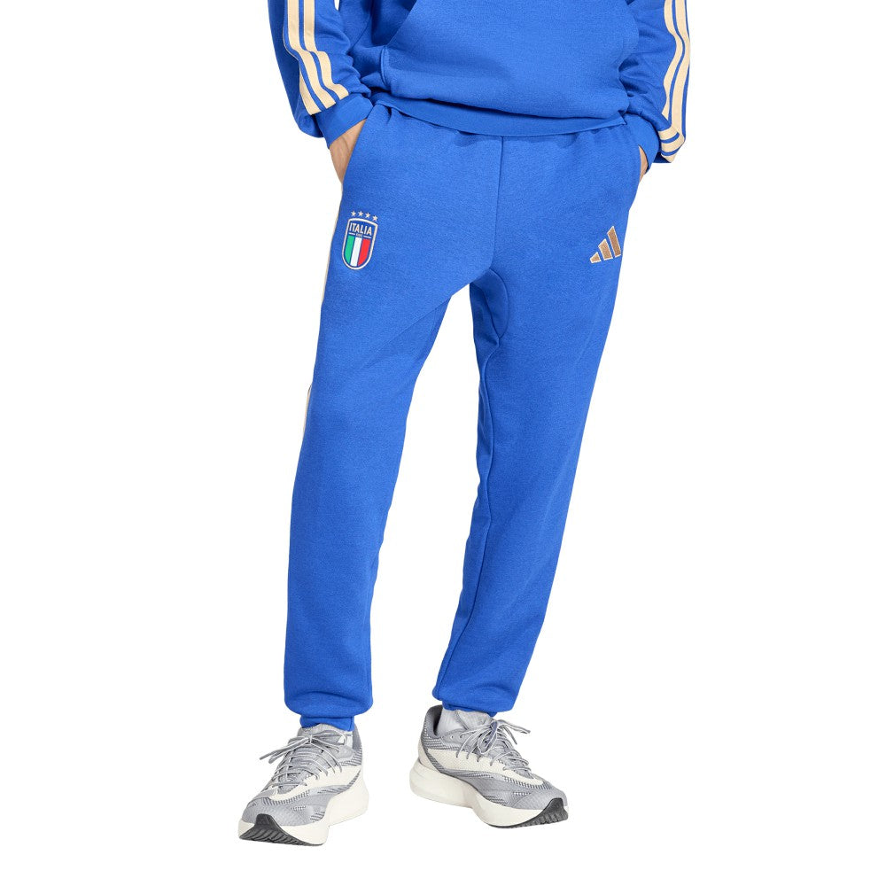 Italy National Team Alphaskin Fleece Pants Blue - Adidas