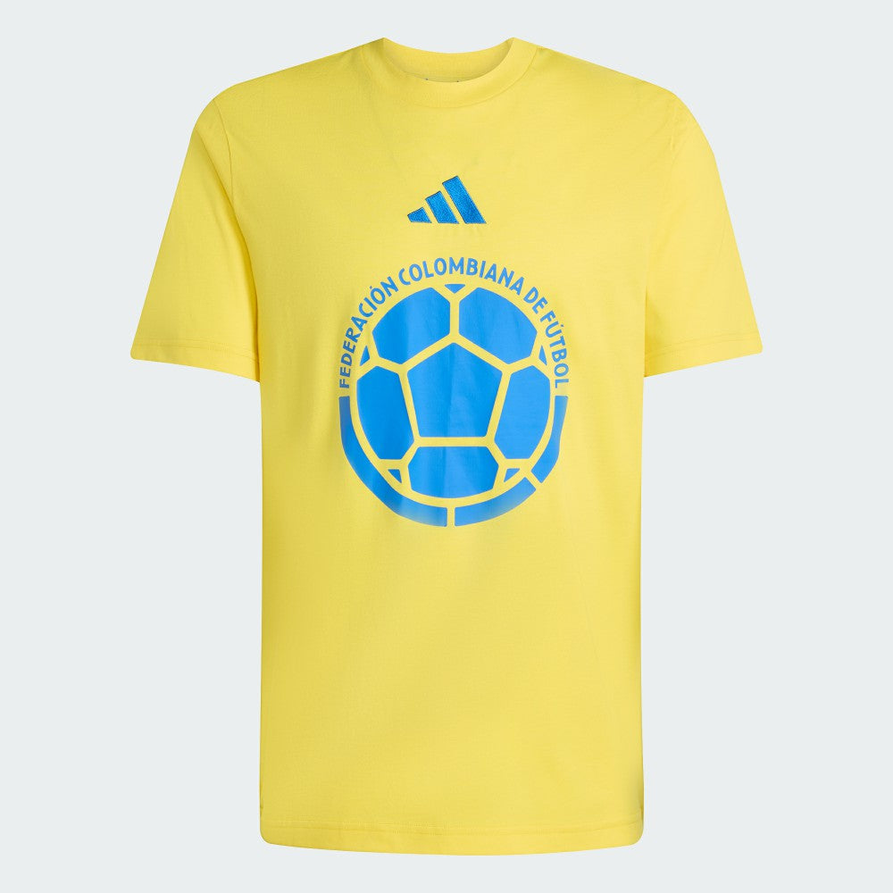 Colombia National Team FIFA x World Cup Alphaskin Graphic T-Shirt Yellow - Adidas