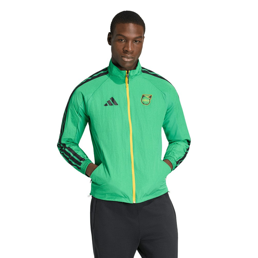 Jamaica National Team Anthem Full-Zip Jacket Green - Adidas