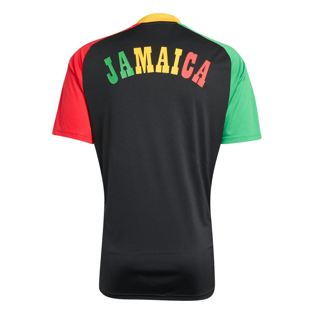 Jamaica National Team 2026 Pre-Match Training Jersey Black - Adidas