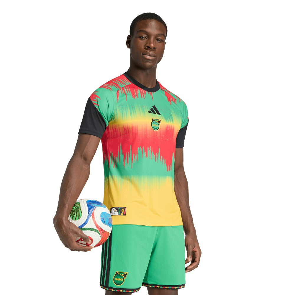 Jamaica National Team 2026 Pre-Match Training Jersey Green - Adidas