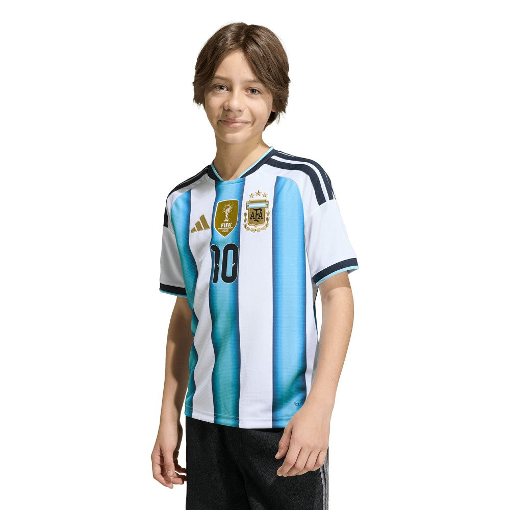 Lionel Messi Argentina National Team Youth FIFA x World Cup 2026 Home Replica Jersey White - Adidas