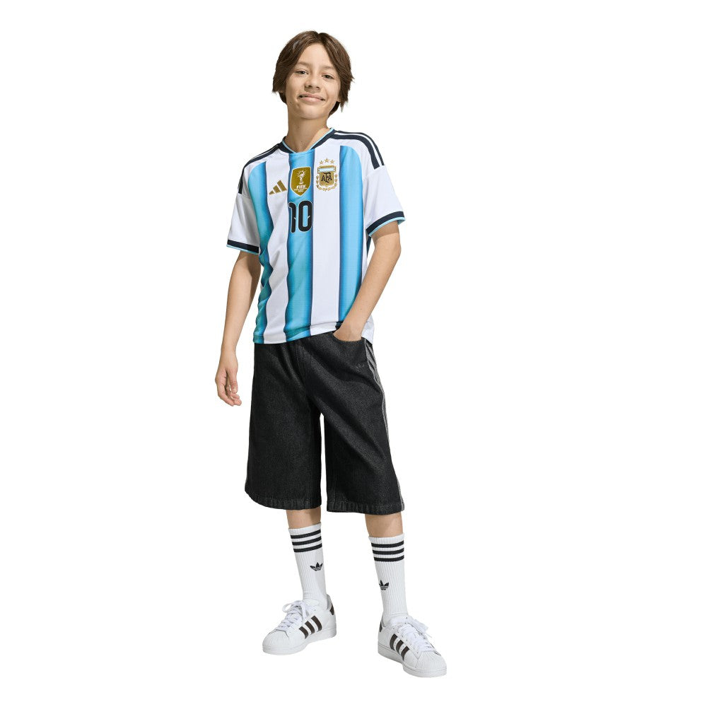Lionel Messi Argentina National Team Youth FIFA x World Cup 2026 Home Replica Jersey White - Adidas