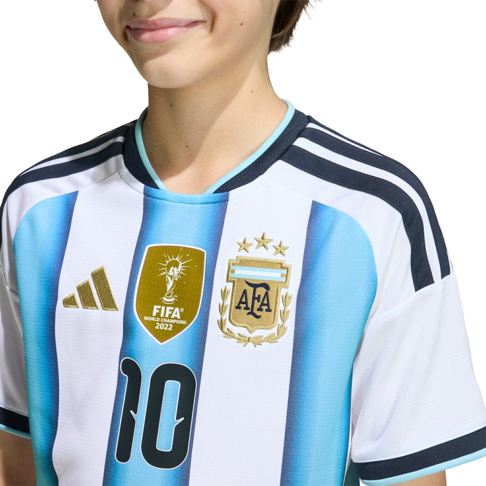 Lionel Messi Argentina National Team Youth FIFA x World Cup 2026 Home Replica Jersey White - Adidas