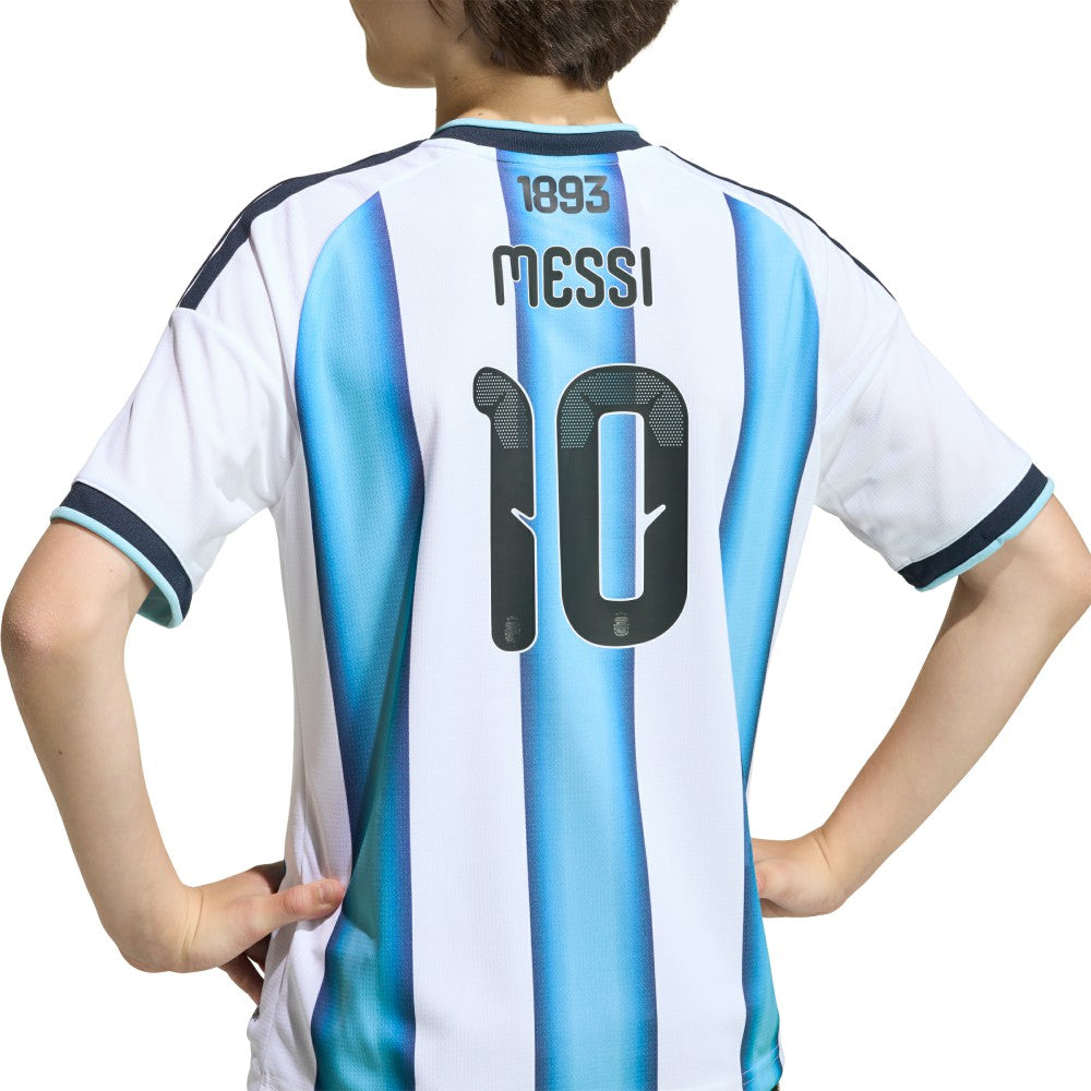 Lionel Messi Argentina National Team Youth FIFA x World Cup 2026 Home Replica Jersey White - Adidas