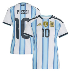 Lionel Messi Argentina National Team Women's FIFA x World Cup 2026 Home Replica Jersey White - Adidas