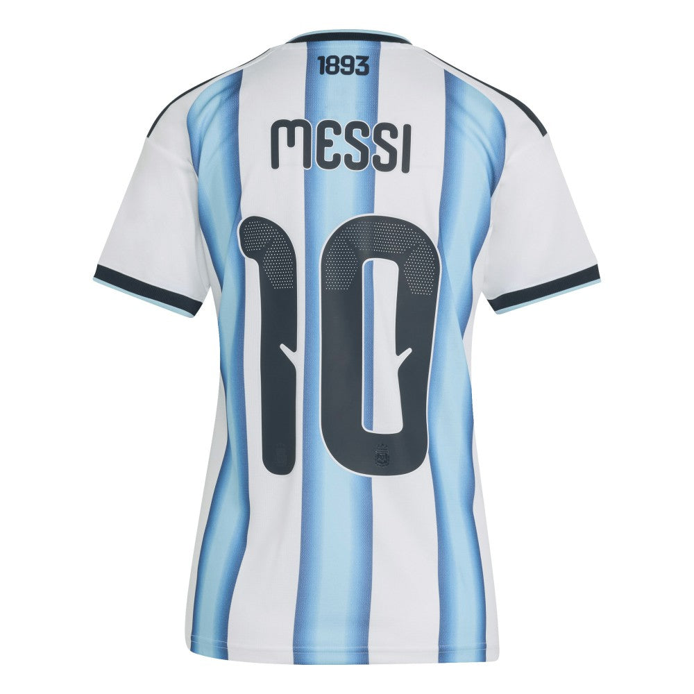Lionel Messi Argentina National Team Women's FIFA x World Cup 2026 Home Replica Jersey White - Adidas