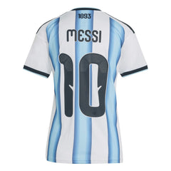 Lionel Messi Argentina National Team Women's FIFA x World Cup 2026 Home Replica Jersey White - Adidas