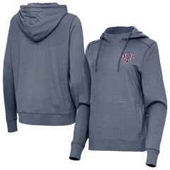 Minnesota Twins Antigua Women's Justice Stars and Stripes Team Logo Pullover Hoodie | MLB Sale