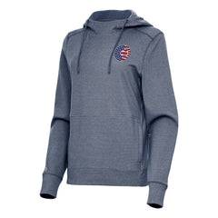 Chicago Cubs Antigua Women's Justice Stars and Stripes Team Logo Pullover Hoodie | MLB New