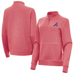 Arizona Diamondbacks Antigua Women's Crush Stars and Stripes Team Logo Quarter-Zip Pullover Top | MLB Outlet