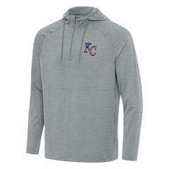 Kansas City Royals Antigua Spikes Stars and Stripes Team Logo Quarter-Zip Pullover Hoodie | MLB Online