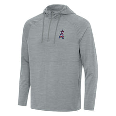Los Angeles Angels Antigua Spikes Stars and Stripes Team Logo Quarter-Zip Pullover Hoodie | MLB Online
