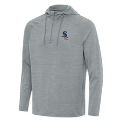 Chicago White Sox Antigua Spikes Stars and Stripes Team Logo Quarter-Zip Pullover Hoodie | MLB New